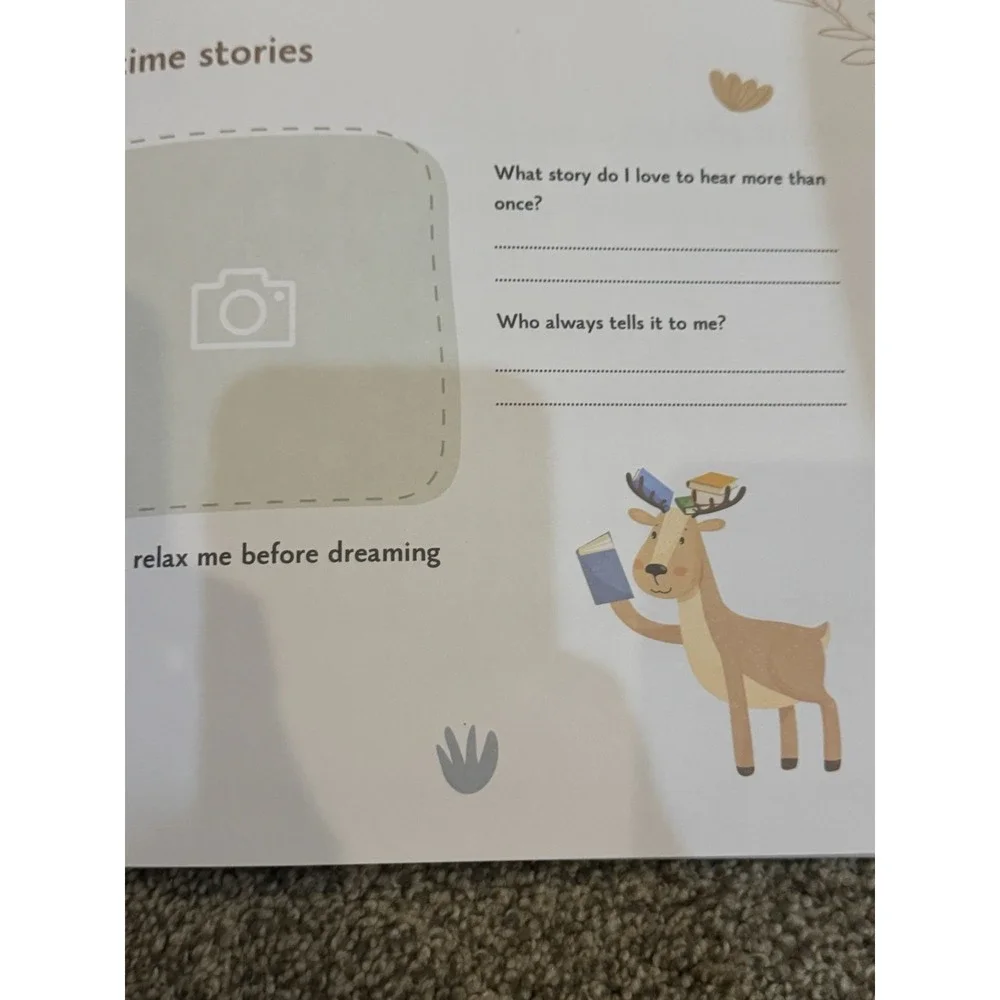 My First Steps In This World‎ Baby Book Keepsake Journal Deer